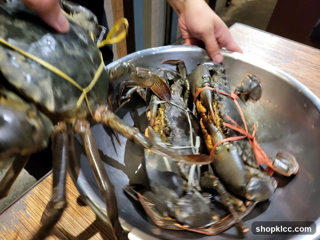 Fresh Crabs in Bowl