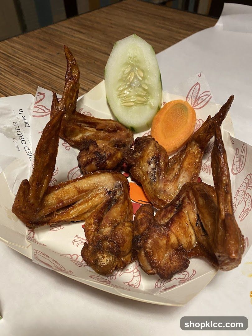 Fried Chicken Wings with Sides