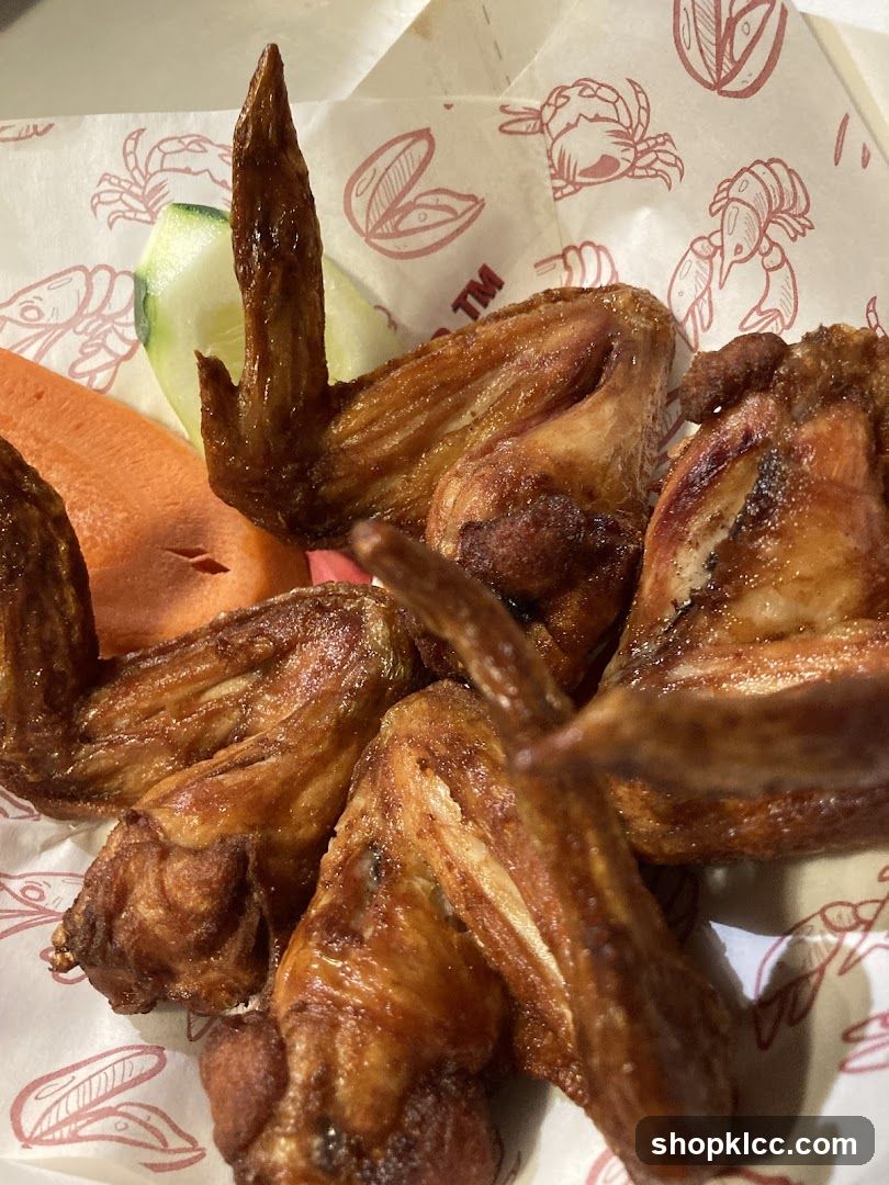 Fried Chicken Wings with Sides