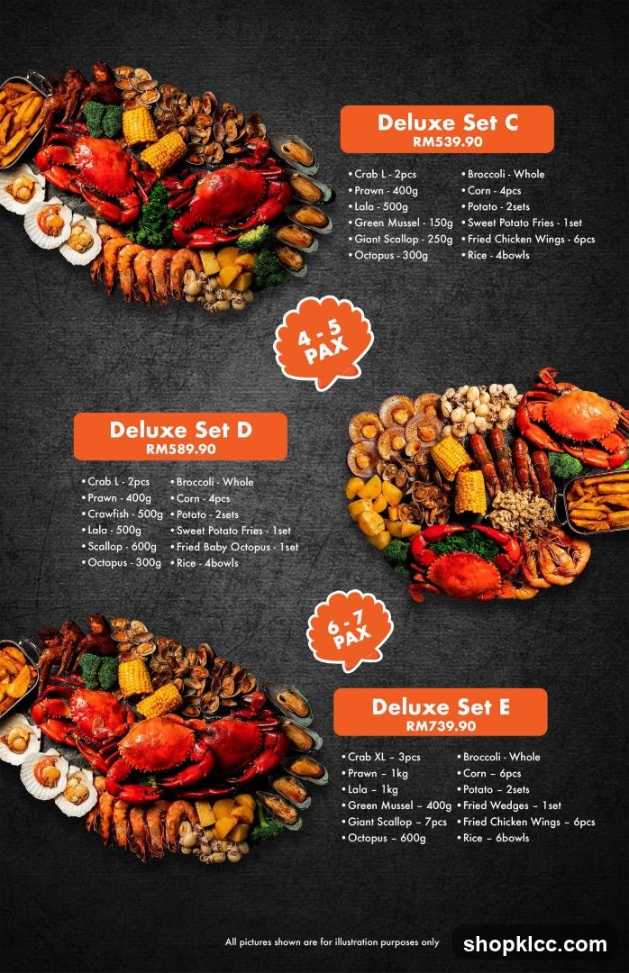Deluxe Seafood Set Menu