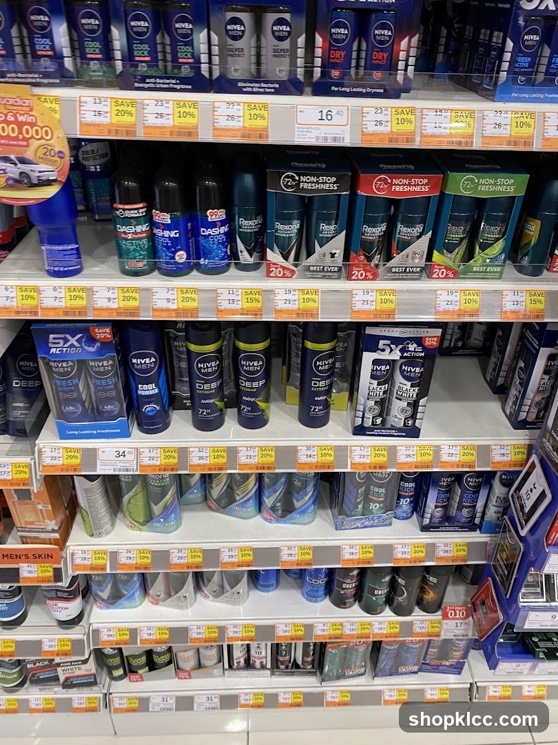 Deodorant Products on Shelves