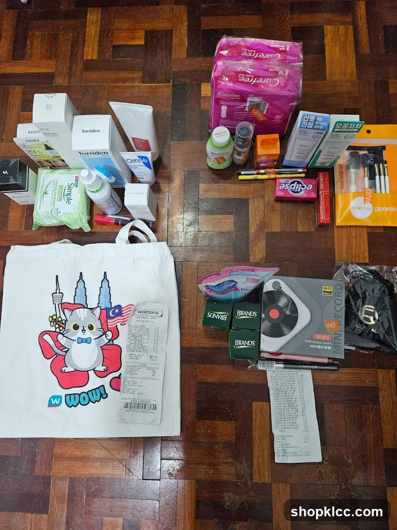 Various personal care and beauty products