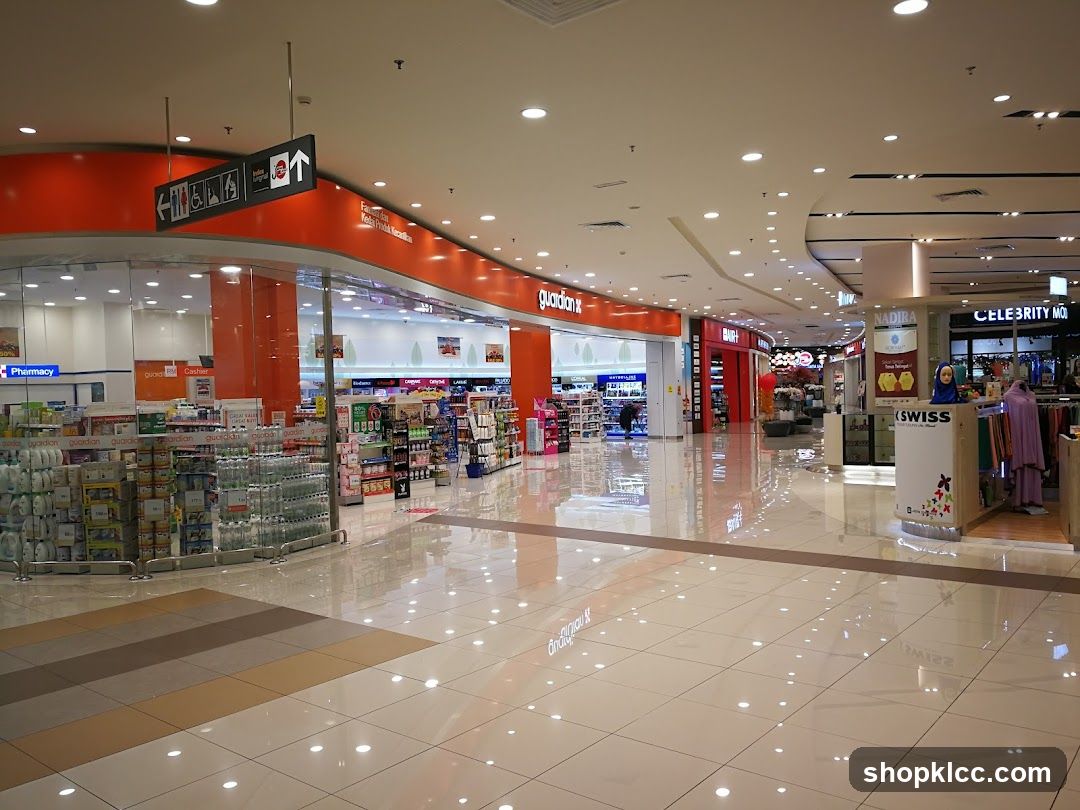 Mall Interior with Shops