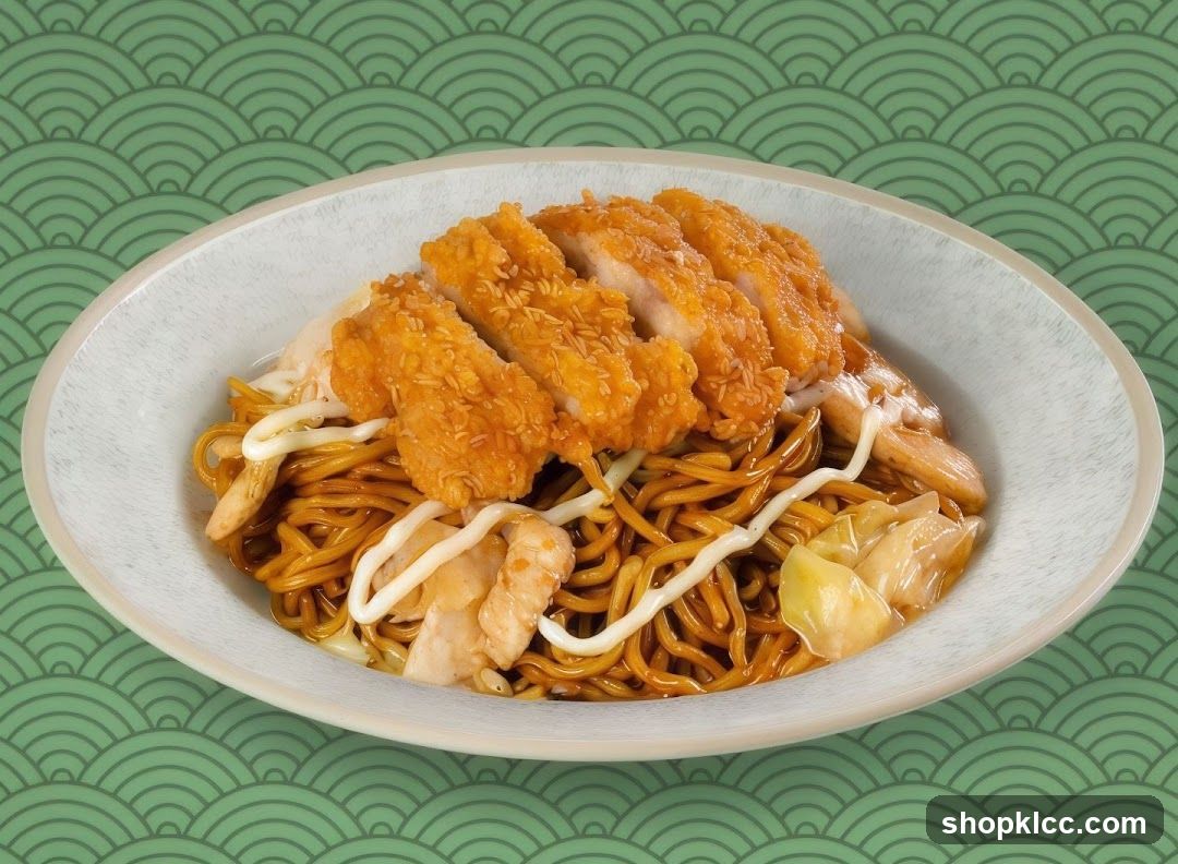 Noodles with Fried Chicken