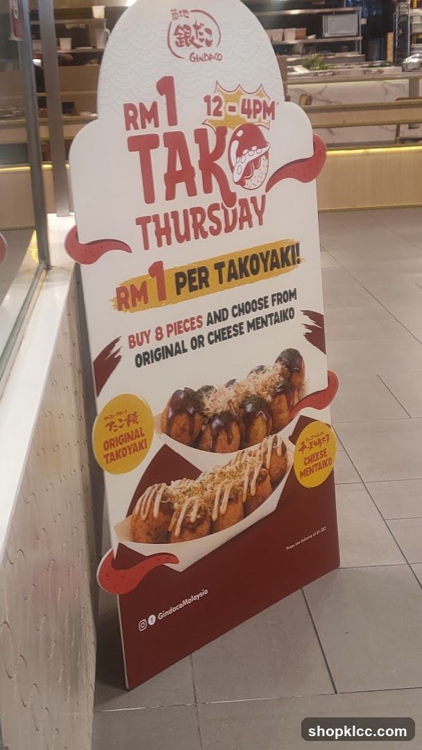 Gindaco Takoyaki Promotion