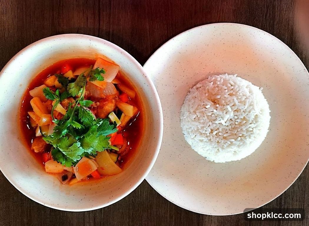 Sweet and Sour Dish with Rice