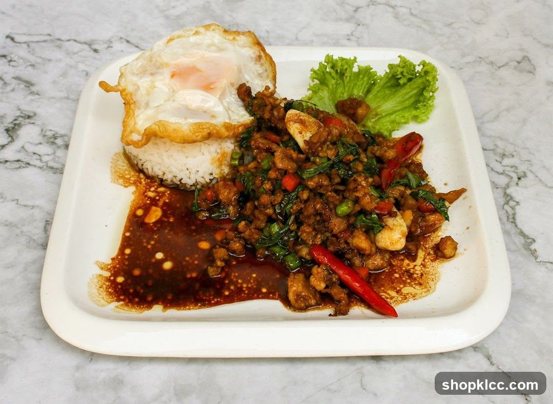 Spicy Minced Meat with Rice and Fried Egg