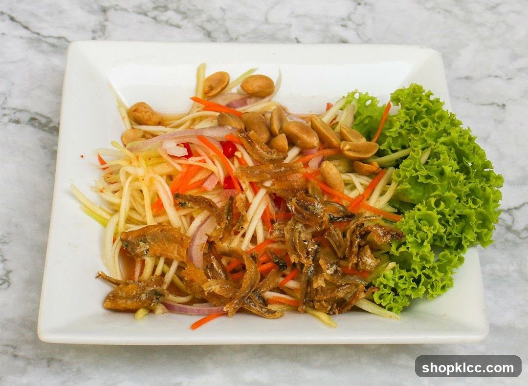 Mango Salad with Fried Anchovies and Peanuts