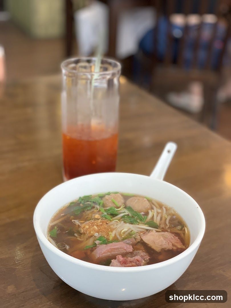 Noodle Soup and Drink