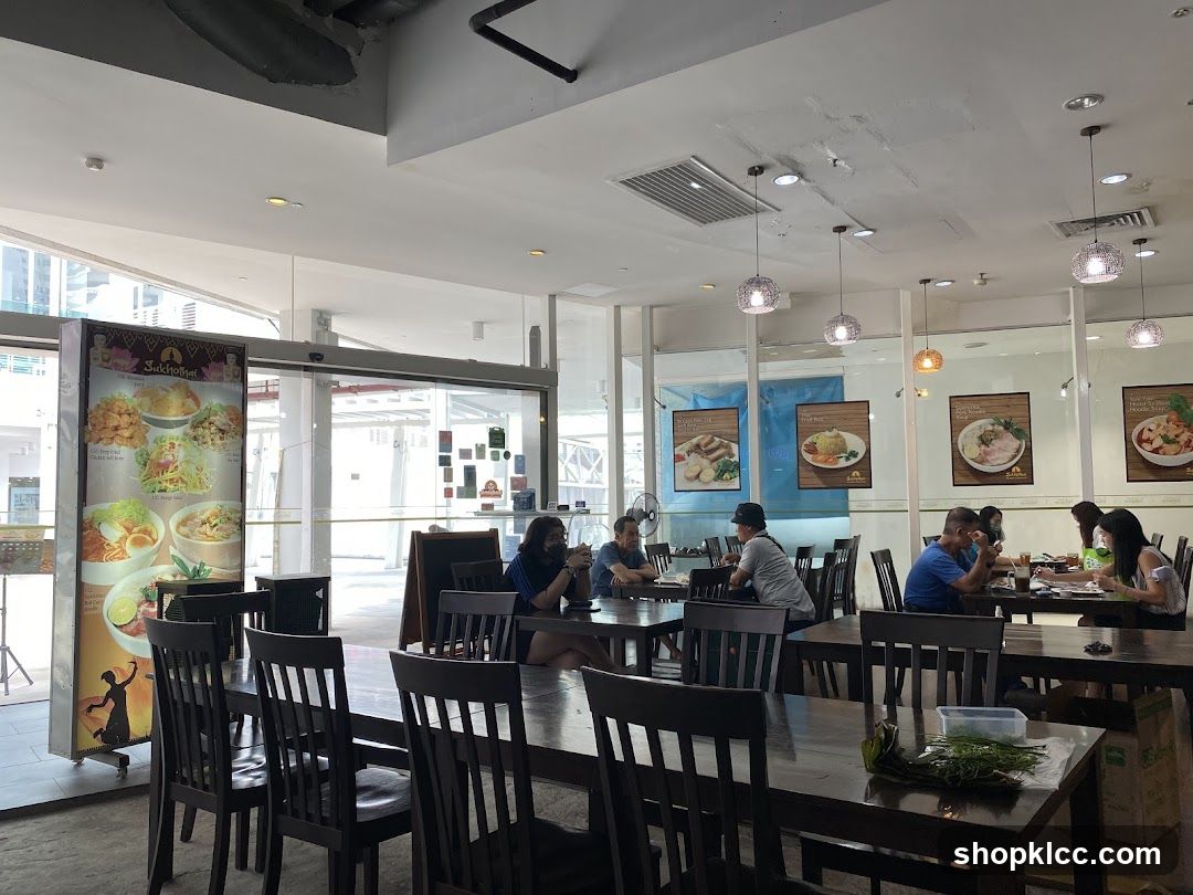 Restaurant Interior with Diners