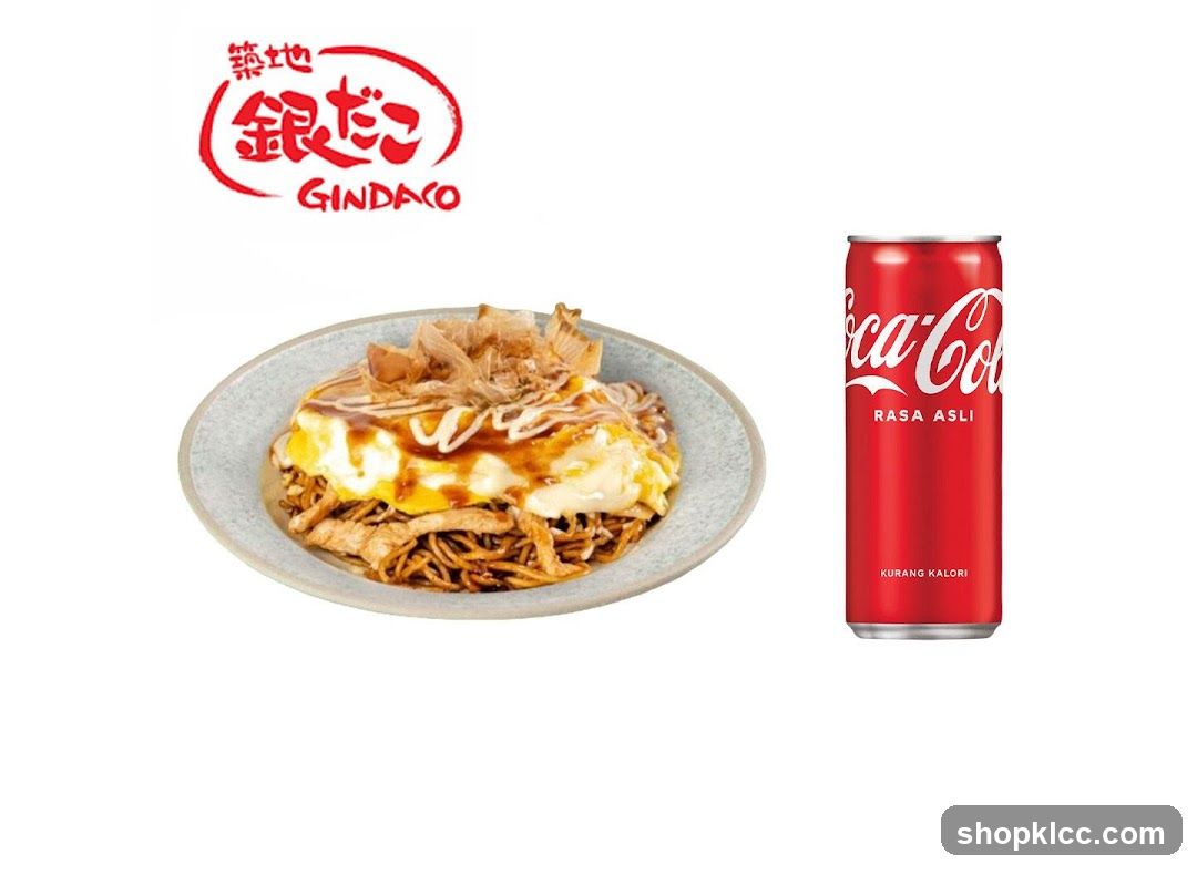 Gindaco Food and Coca-Cola