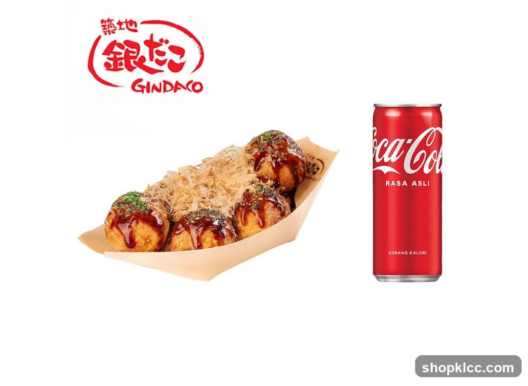 Gindaco Takoyaki and Coca-Cola