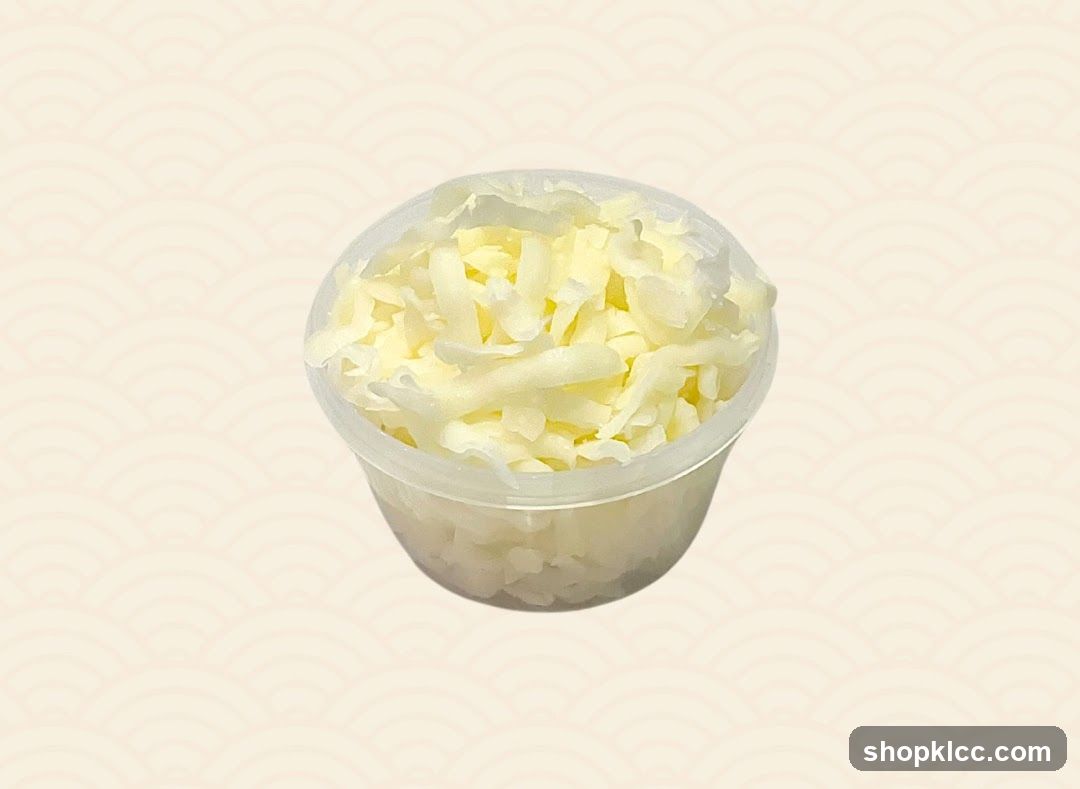 Shredded Cheese in a Container