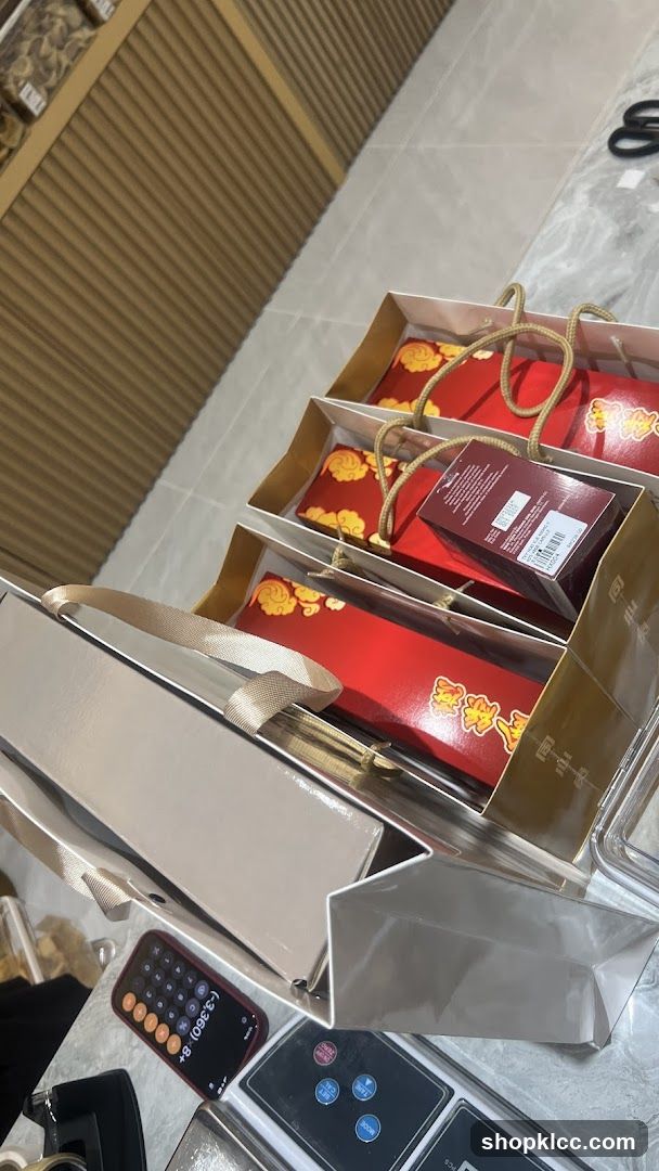 Gift Bags with Red Boxes