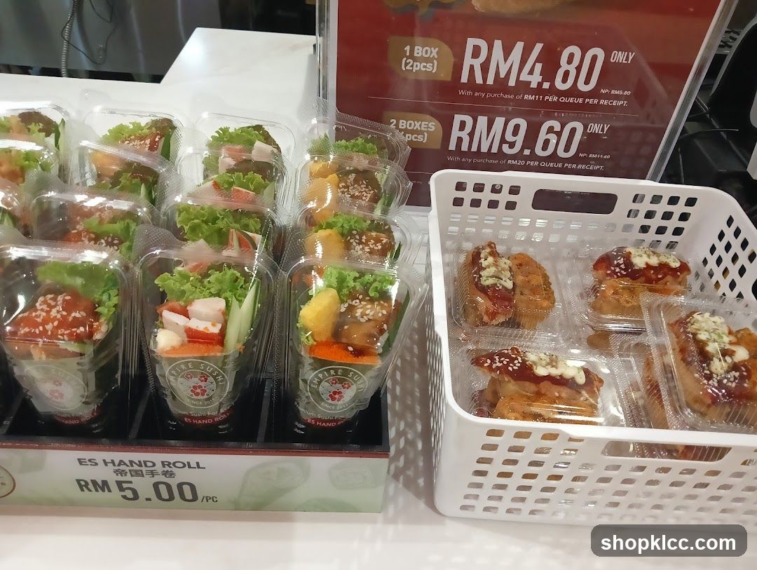 Sushi Hand Rolls and Fried Items