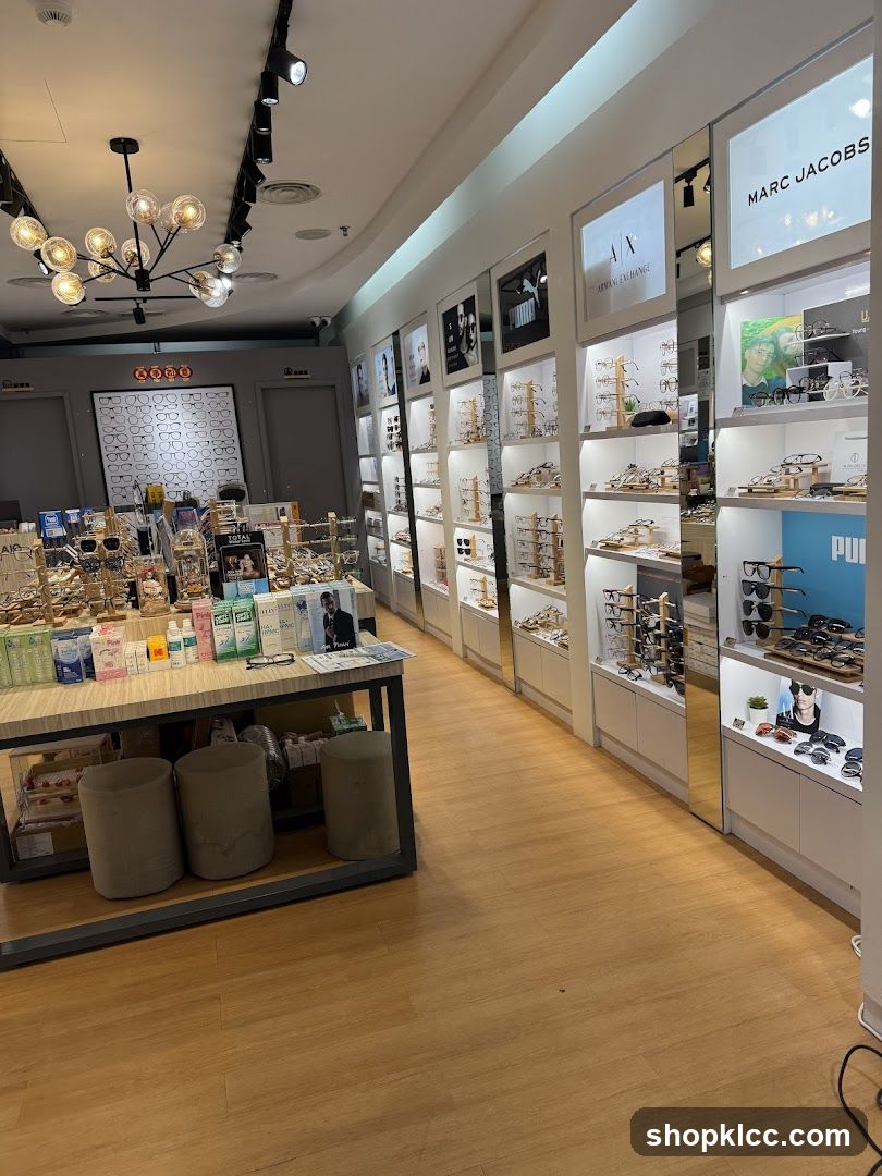 Eyewear store interior