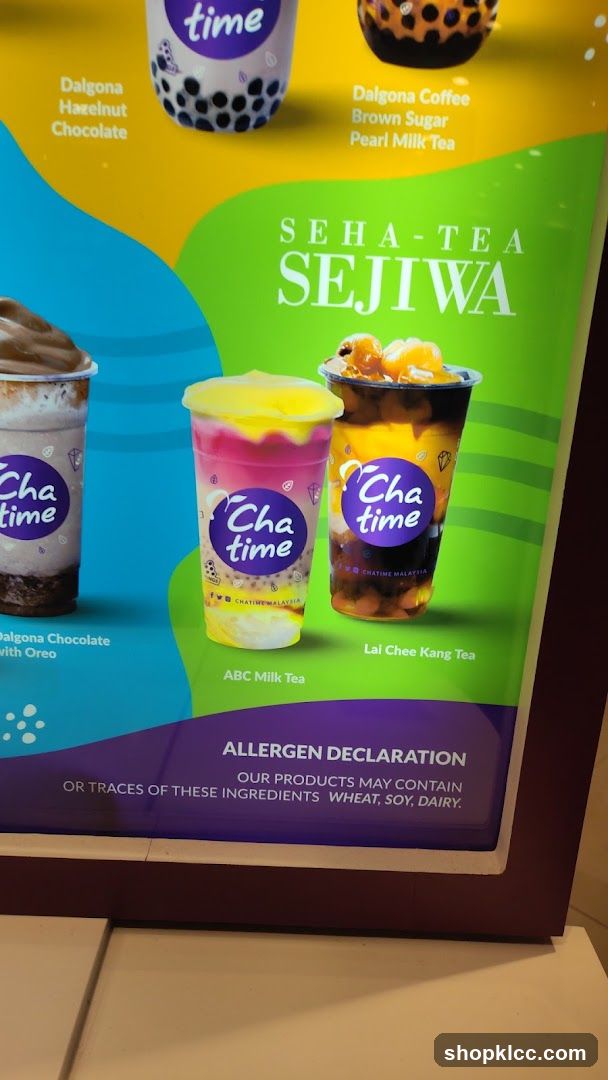 Cha Time Menu