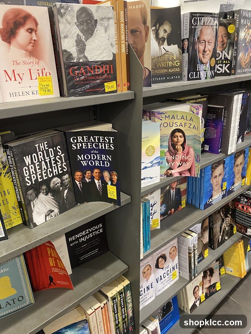 Books on shelves