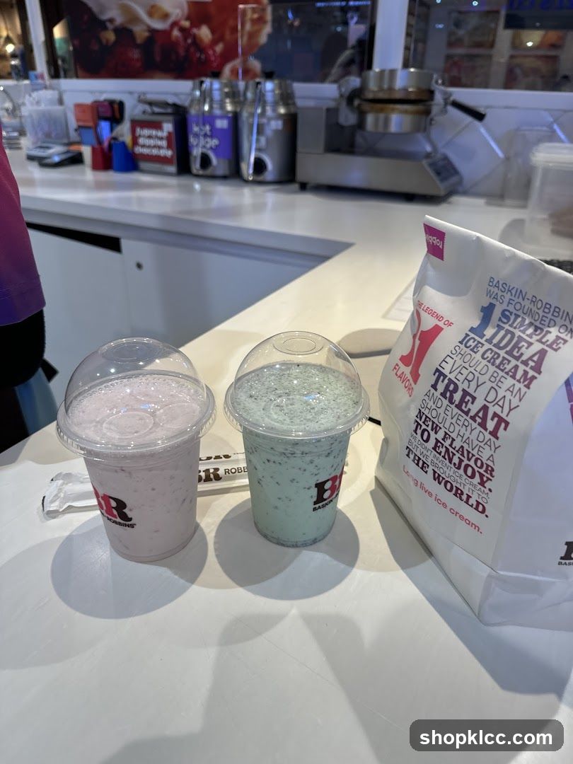 Two Milkshakes and a Bag
