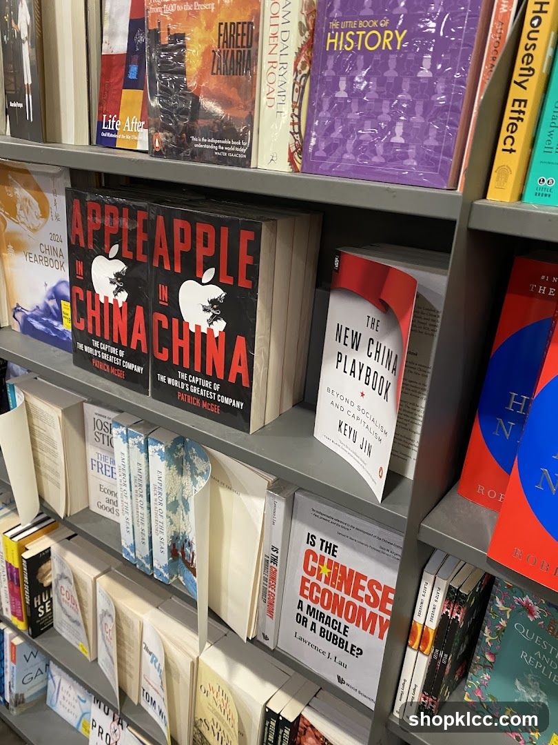 Books on a shelf