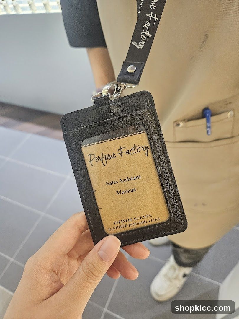 Perfume Factory ID Badge