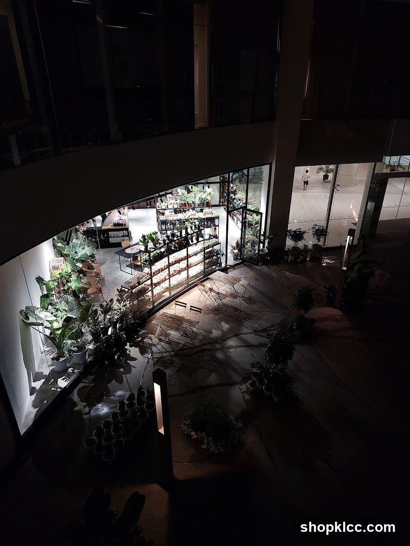 Interior of a plant shop