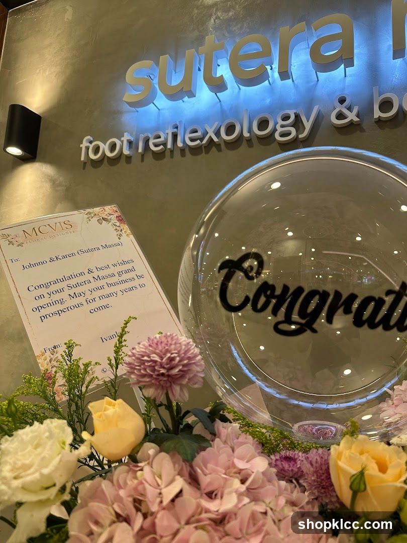 Grand Opening Flowers and Signage