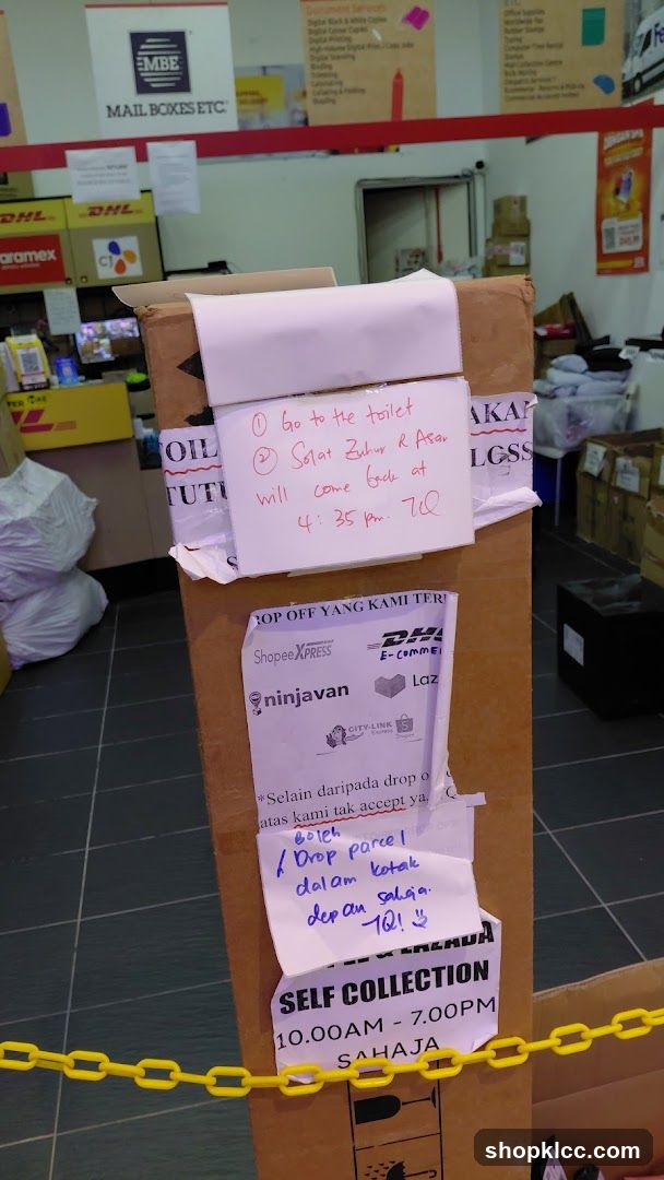 Package Drop-off Instructions