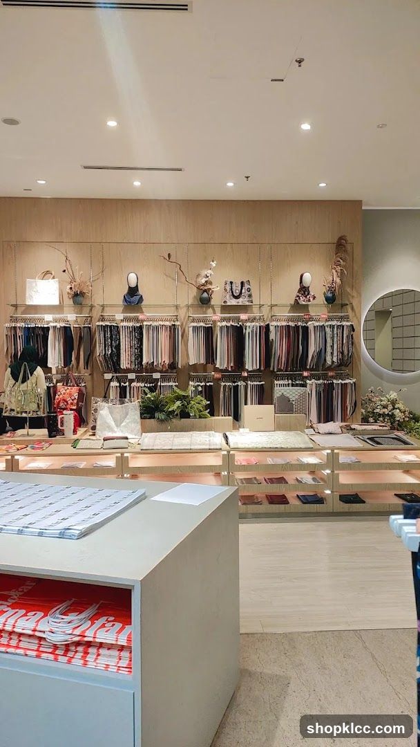 Fabric store interior
