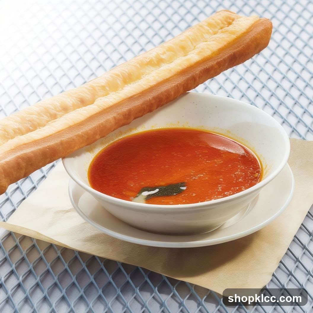 Tomato Soup with Fried Dough Stick