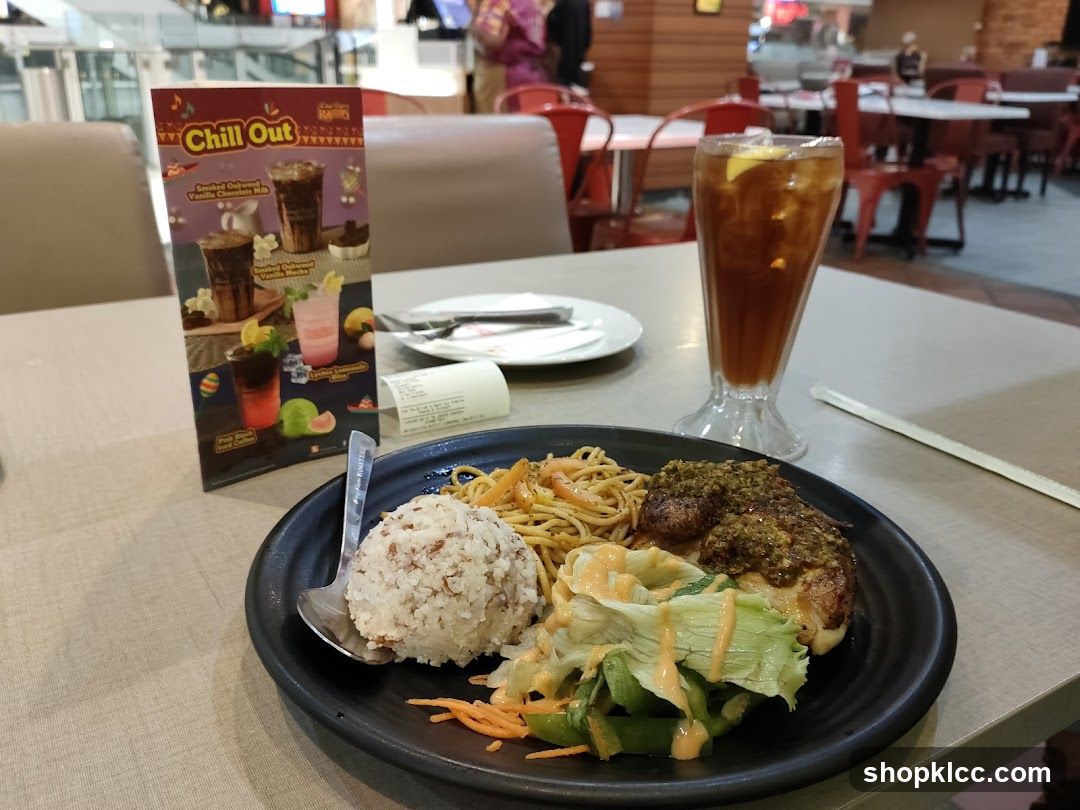 Meal with Drink and Menu