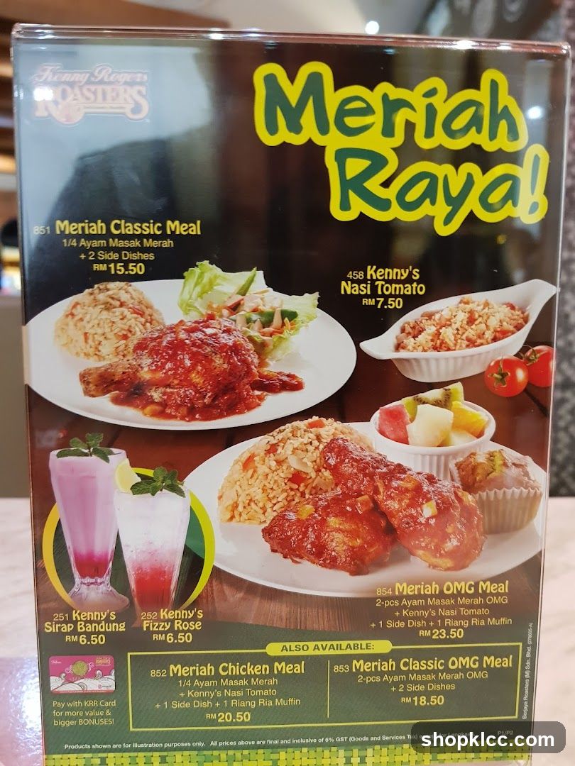 Kenny Rogers Roasters Meriah Raya Menu