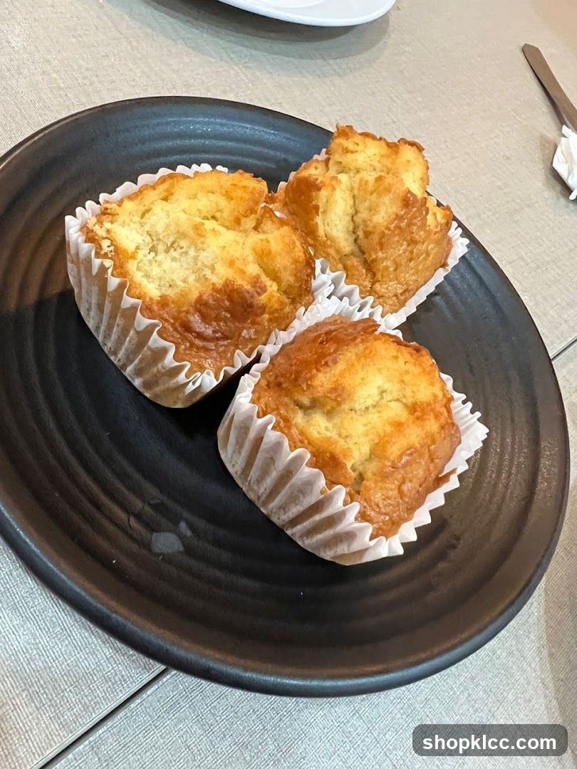 Three Muffins on a Plate