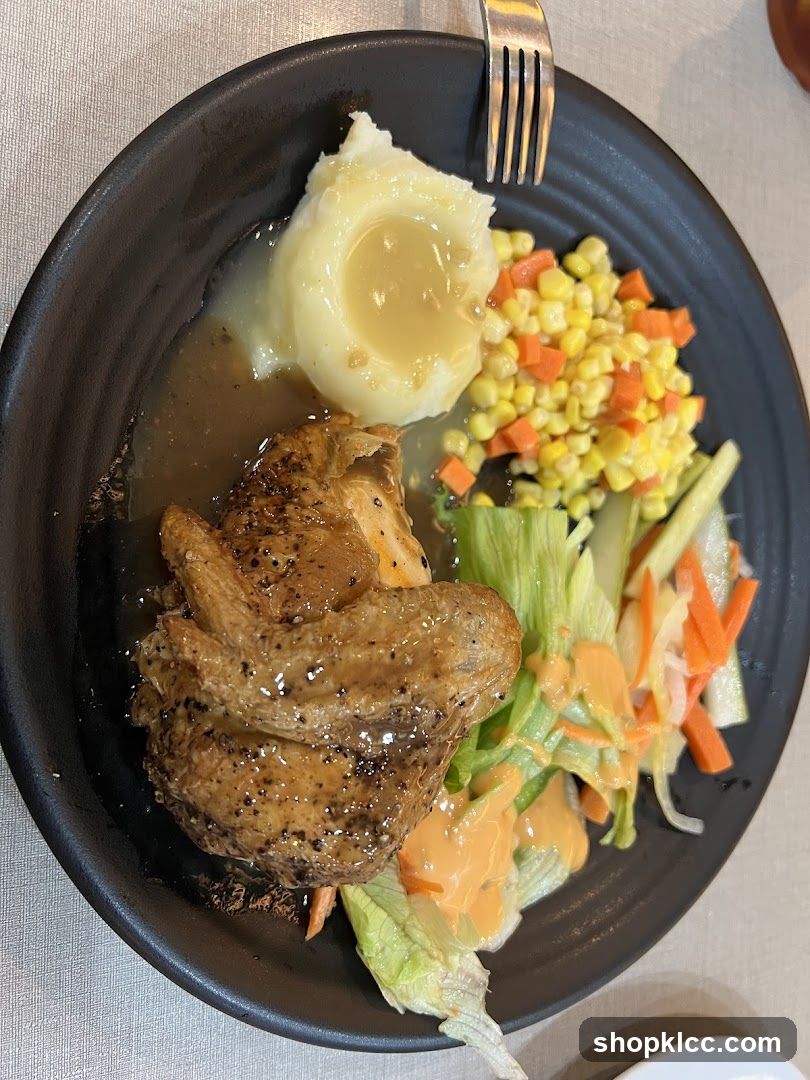 Chicken with Mashed Potatoes and Corn