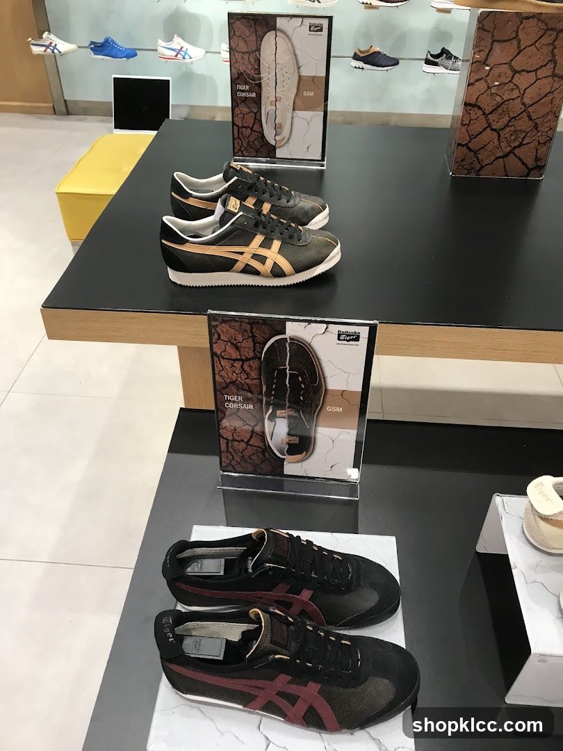 Onitsuka Tiger Shoes Display