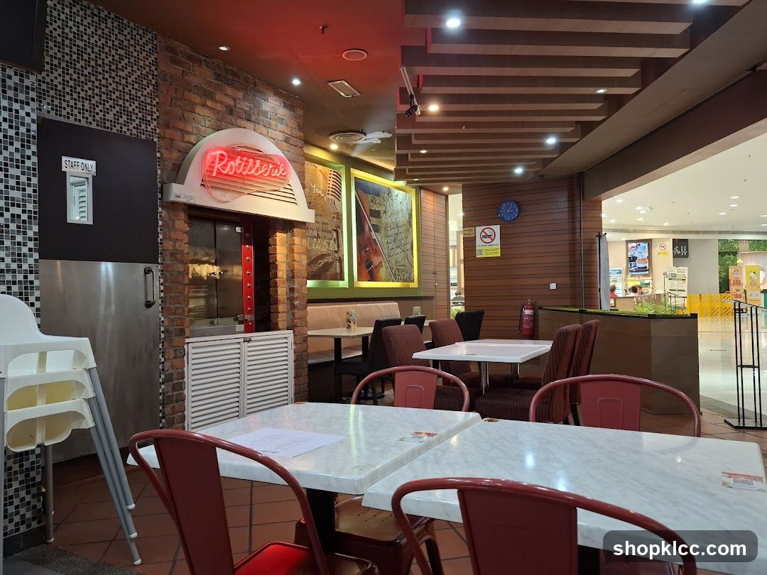 Restaurant Interior with Rotisserie