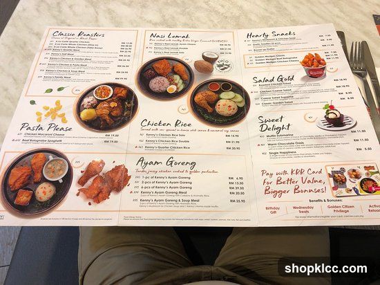 Kenny Rogers Roasters Menu