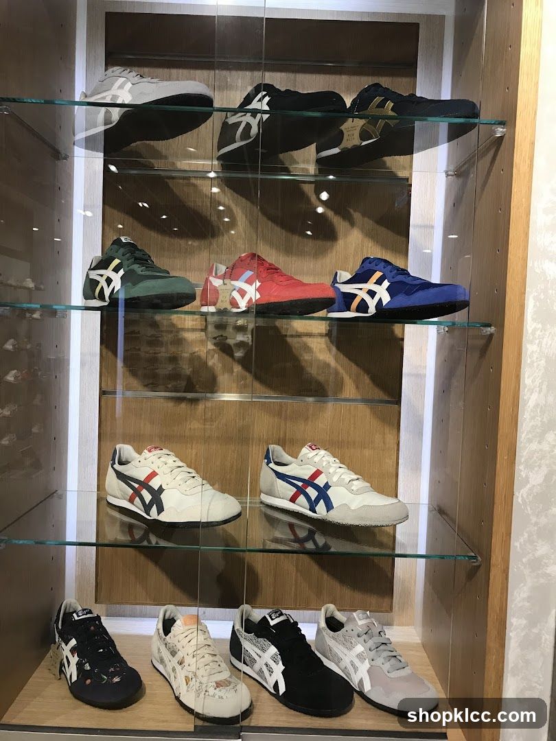 Display of athletic shoes