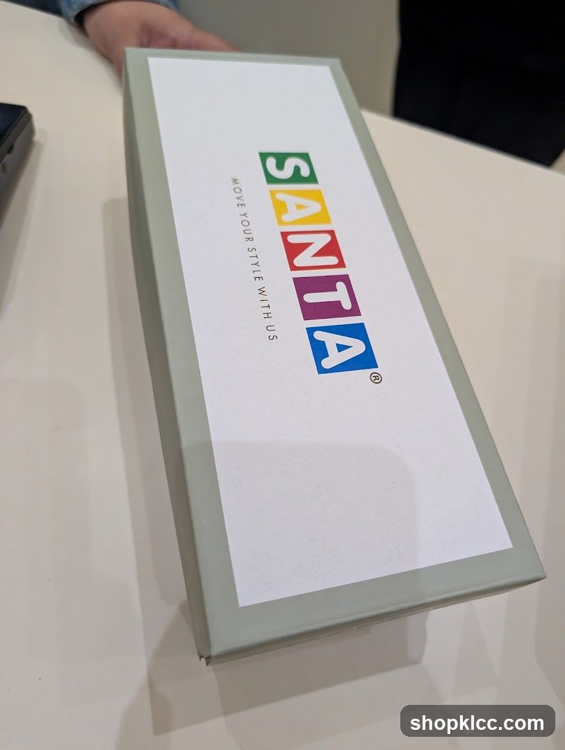 Box with colorful logo
