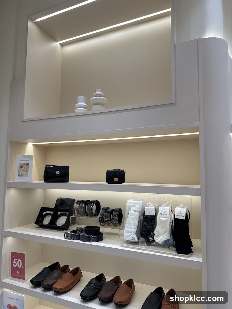Store Display of Accessories