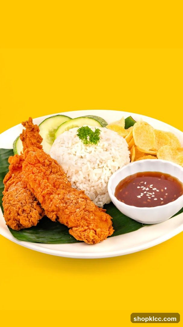 Fried Chicken Strips with Rice
