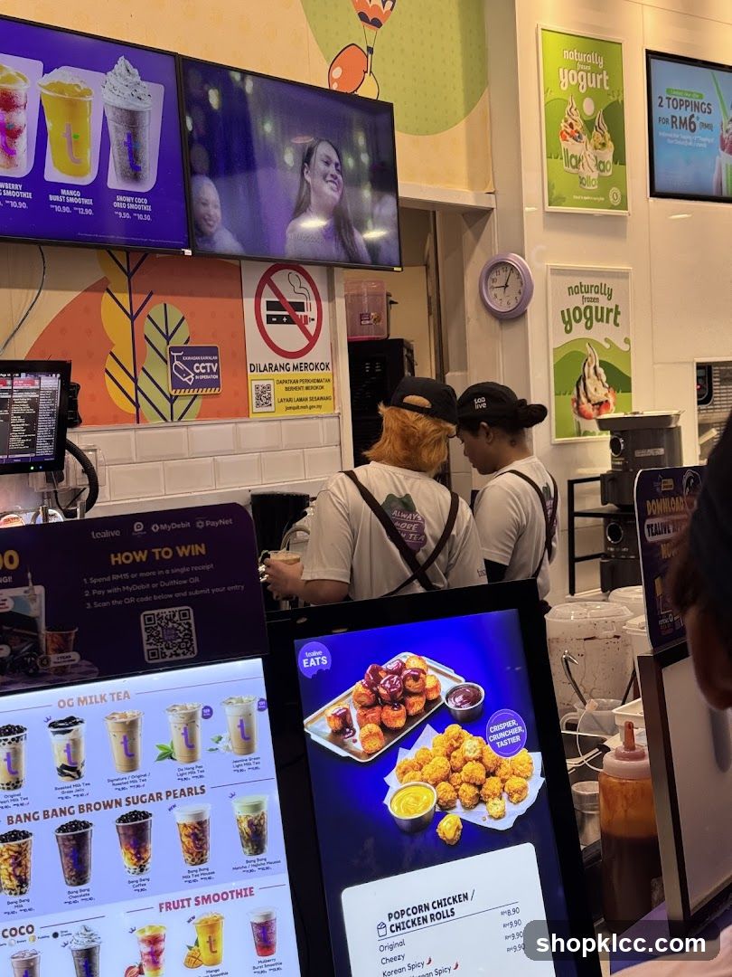 Tea and Yogurt Shop Counter