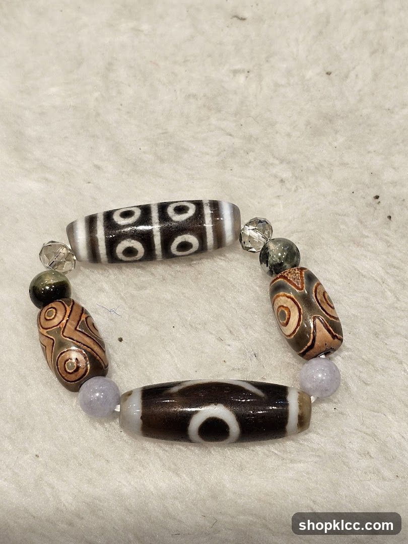 Bracelet with Dzi Beads