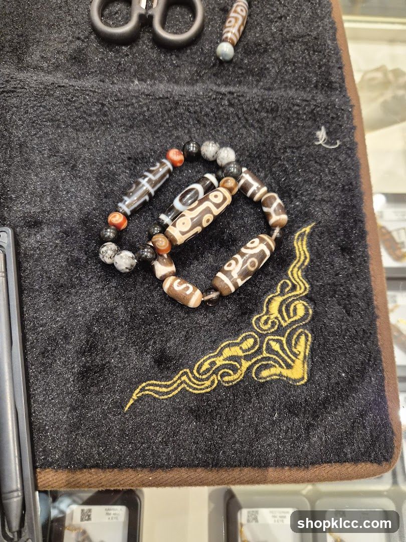 Dzi Bead Bracelet and Scissors
