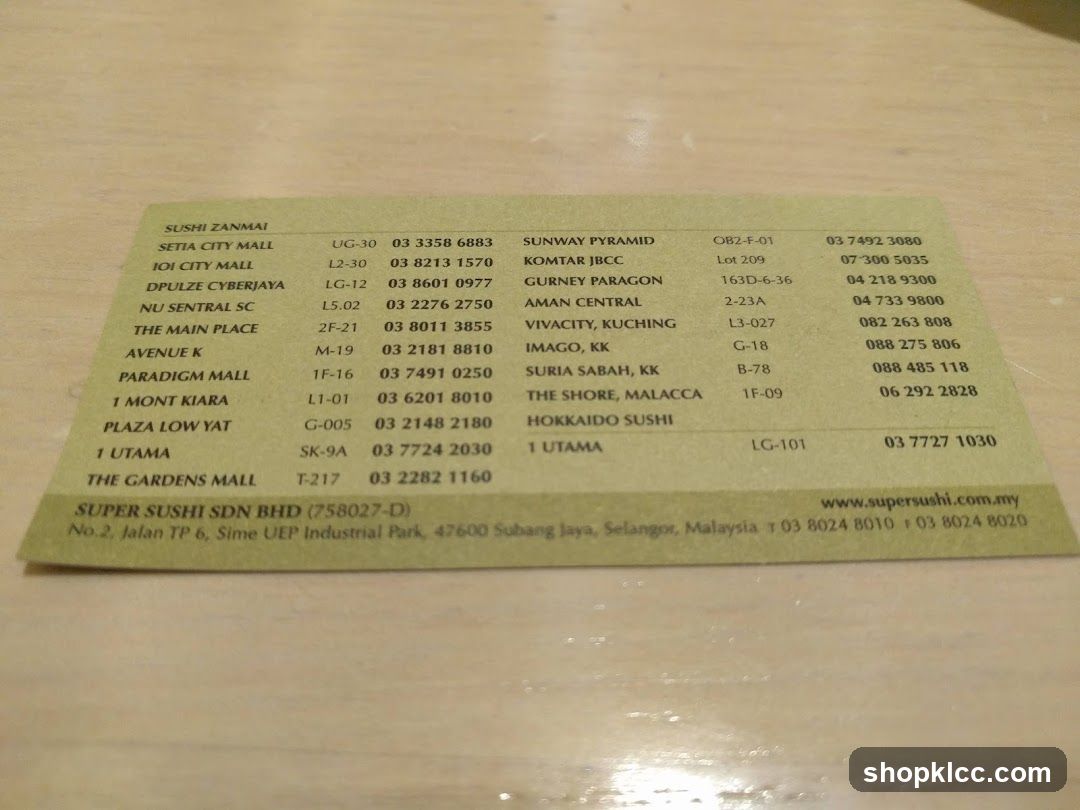 Super Sushi Locations
