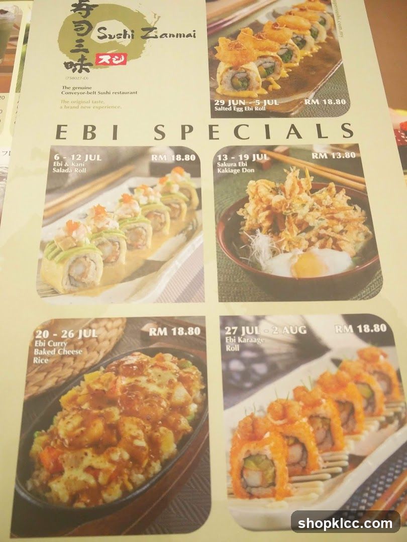 Sushi Zanmai EBI SPECIALS