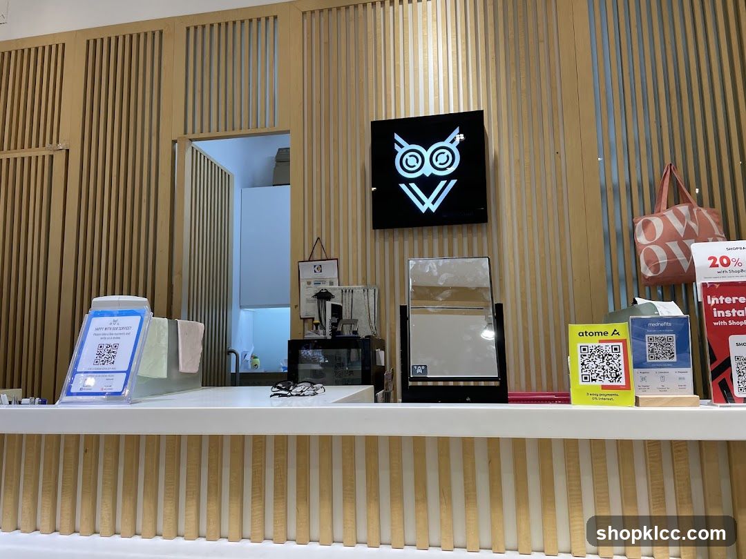 Shop Counter with Branding and Payment Options