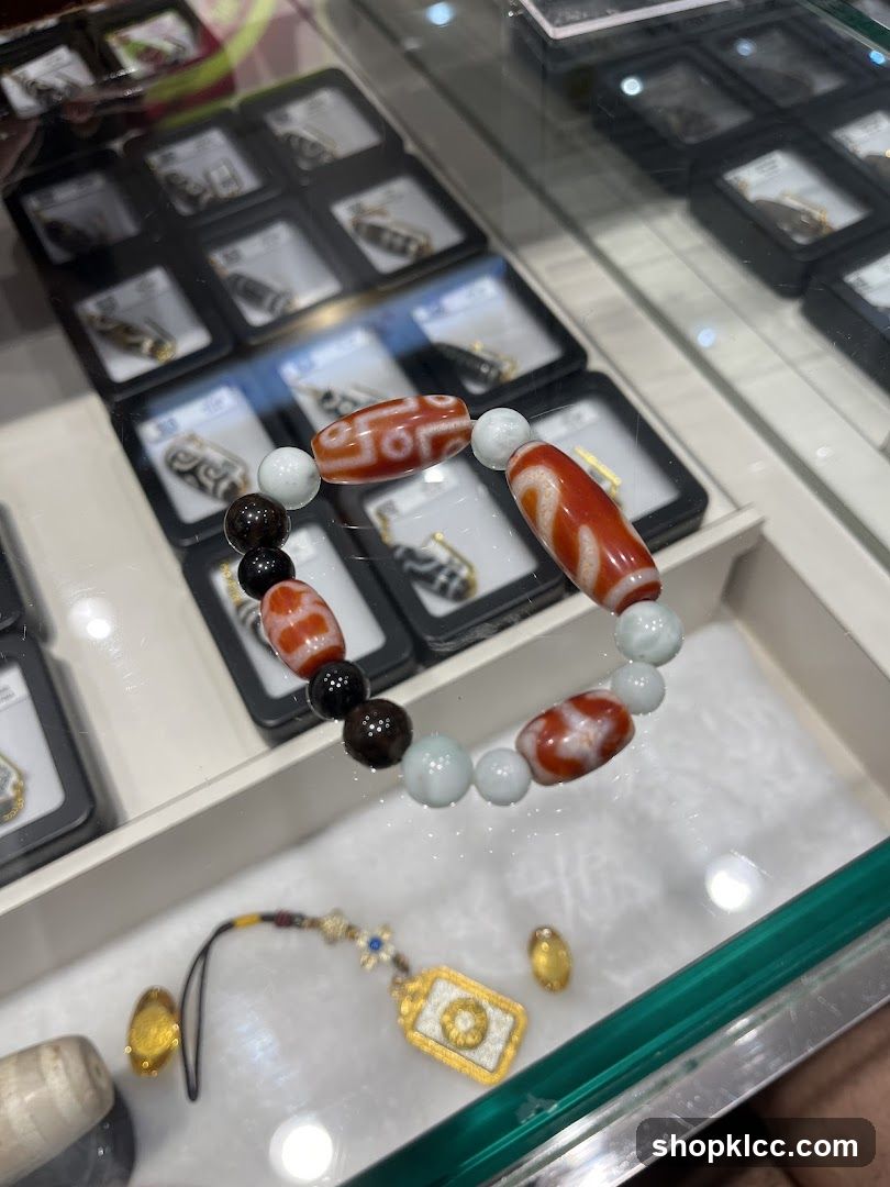 Dzi Bead Bracelet and Charms