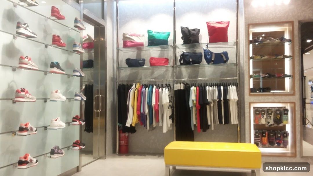 Store Interior with Apparel and Footwear