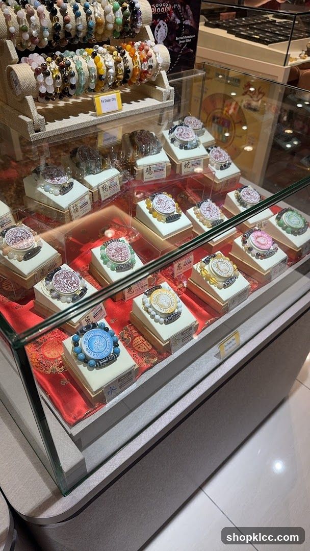 Display of Bracelets and Pendants